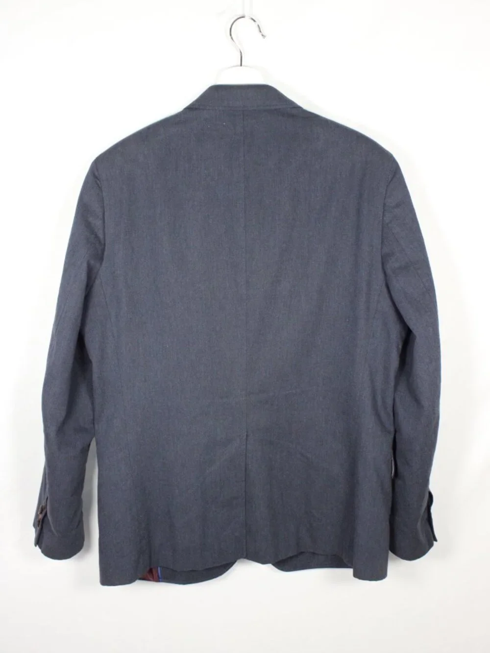 Banana Republic Tailored Fit Blazer Mens 42S Navy Blue Cotton Blend Suit Jacket